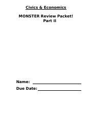 CIVICS AND ECONOMICS MONSTER REVIEW ANSWERS Ebook Epub