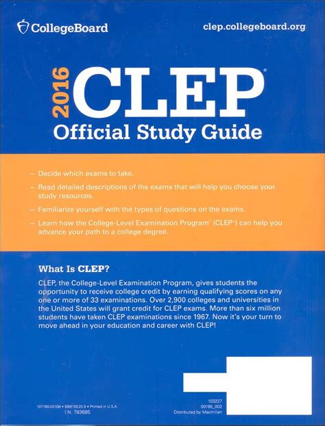 CLEP Official Study Guide 2016 Epub
