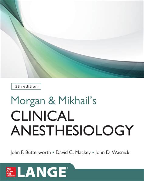 CLINICAL ANESTHESIOLOGY 5TH MORGAN Ebook Epub