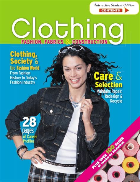 CLOTHING FASHION FABRICS CONSTRUCTION STUDENT WORKBOOK ANSWERS Ebook Reader