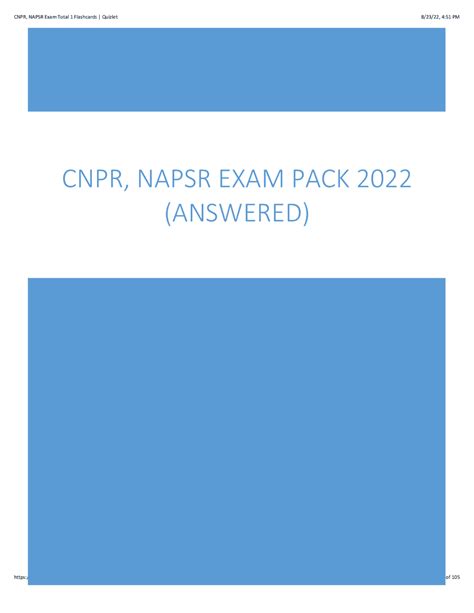 CNPR OFFICIAL EXAM Ebook Kindle Editon