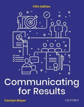 COMMUNICATING FOR RESULTS A CANADIAN STUDENT GUIDE CAROLYN MEYER PDF Doc