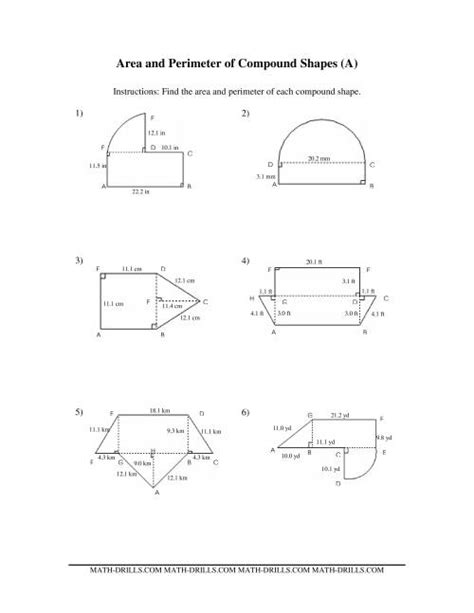 COMPOUND AREA PROBLEMS GEOMETRY ANSWER KEY Ebook Doc