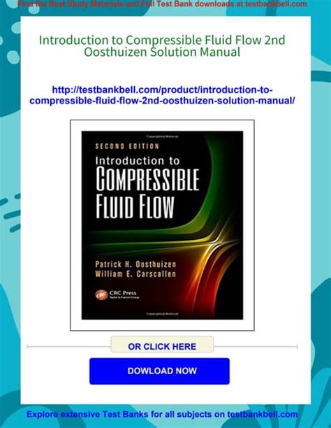 COMPRESSIBLE FLUID FLOW OOSTHUIZEN SOLUTION MANUAL Ebook Epub