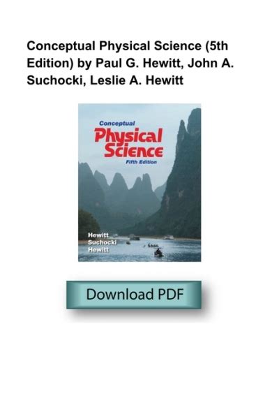 CONCEPTUAL PHYSICAL SCIENCE 5TH EDITION ANSWER KEY Ebook Reader