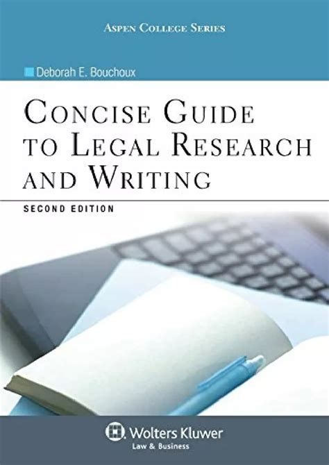 CONCISE GUIDE TO LEGAL RESEARCH AND WRITING 2ND EDITION Ebook Doc