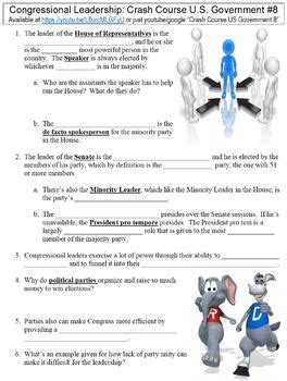 CONGRESSIONAL LEADERSHIP WORKSHEET ANSWERS Ebook Doc