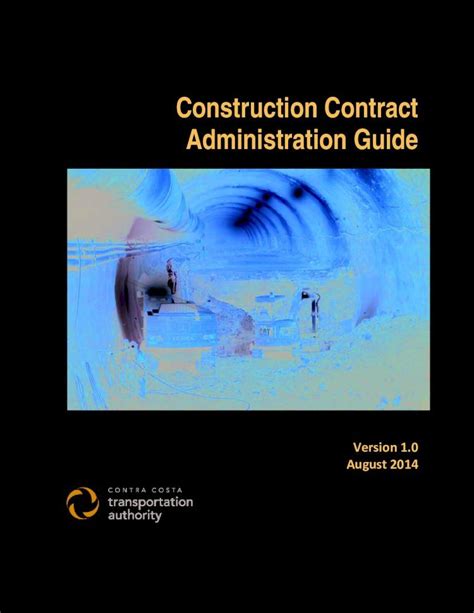 CONSTRUCTION CONTRACT ADMINISTRATION MANUAL Ebook PDF