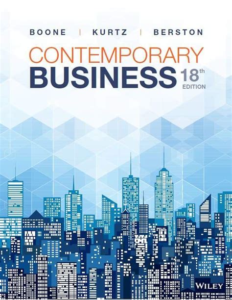 CONTEMPORARY BUSINESS  BOONE  KURTZ   PDF Epub