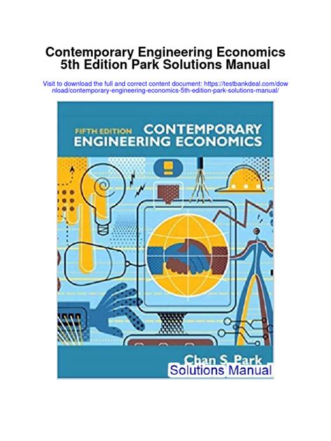 CONTEMPORARY ENGINEERING ECONOMICS 5TH EDITION SOLUTIONS MANUAL Ebook Reader