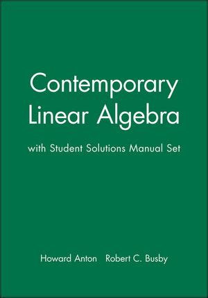 CONTEMPORARY LINEAR ALGEBRA HOWARD SOLUTION MANUAL Ebook Reader