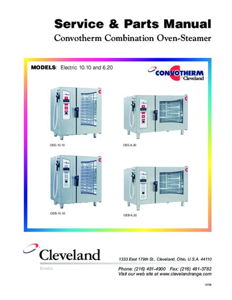 CONVOTHERM OVEN SERVICE MANUALS Ebook Kindle Editon