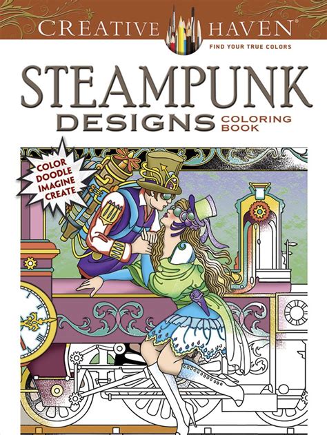 COSTCO Creative Haven STEAMPUNK DESIGNS Coloring Book Color Doodle Imagine Create Creative Haven Coloring Books Reader