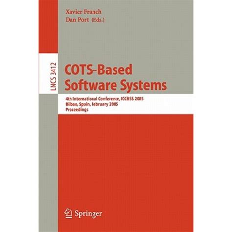 COTS-Based Software Systems 4th International Conference PDF