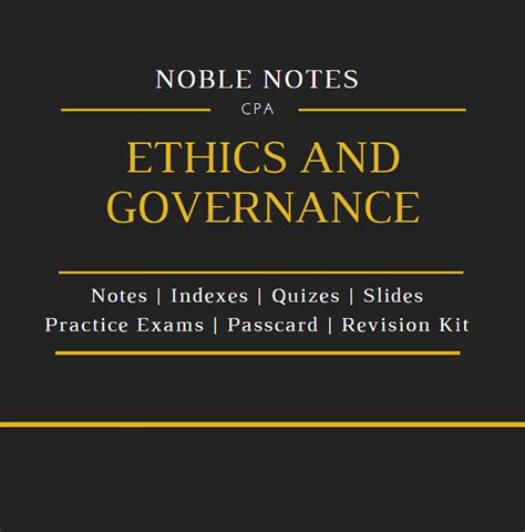 CPA - Ethics and Governance Ebook PDF