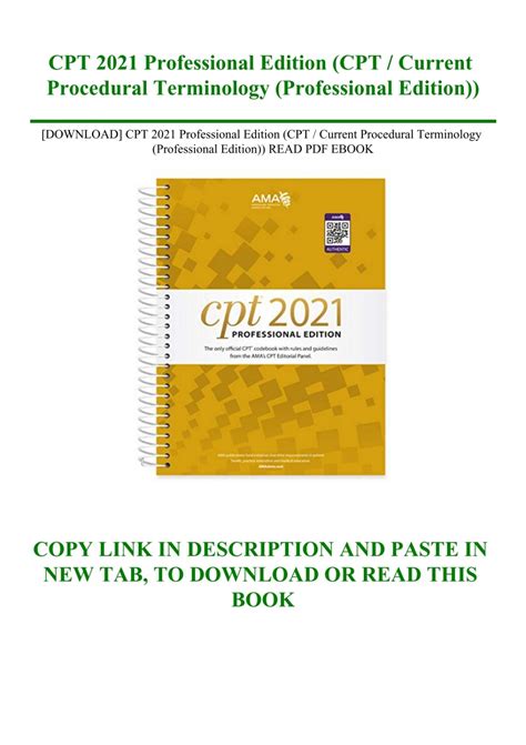 CPT Professional Current Procedural Terminology Reader