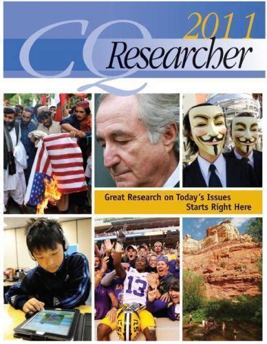 CQ Researcher Bound 2011 PDF