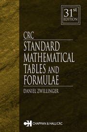 CRC Standard Mathematical Tables And Formulae, Ebook Kindle Editon