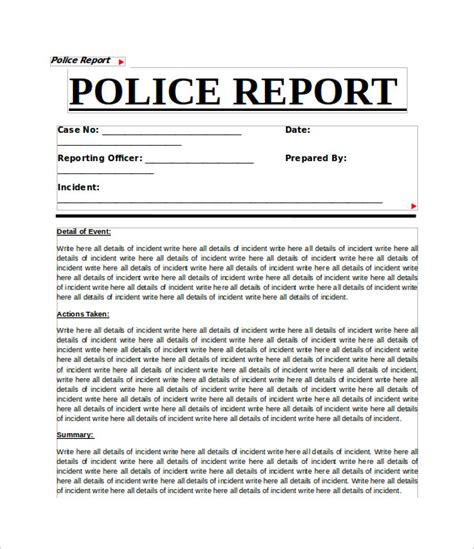 CRIME SCENE REPORT SAMPLE Ebook Kindle Editon