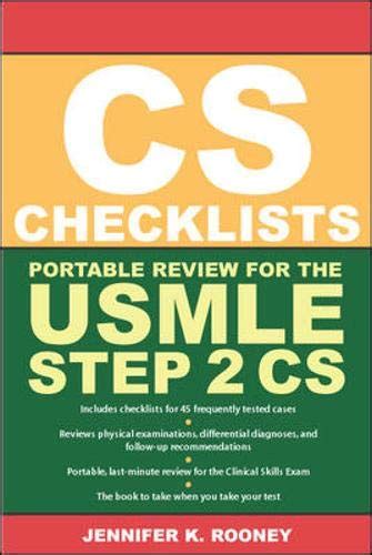 CS Checklists Portable Review for the USMLE Step 2 CS Reader