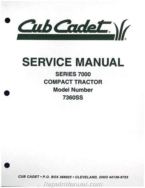 CUB CADET 7264 REPAIR MANUAL Ebook Doc