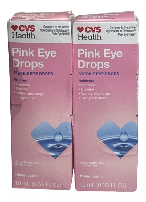 CVS Pink Eye Drops: An Overview