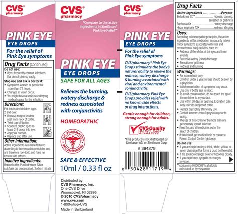 CVS Pink Eye Drops: The Ultimate Guide to Relieving Eye Irritation