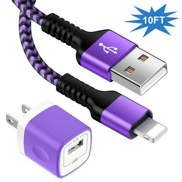 Cable Adapter iPhone Compatible Purple Doc