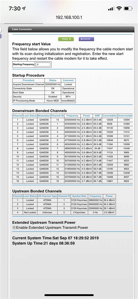 Cable Modem Reboot Due To T4 Timeout Charter