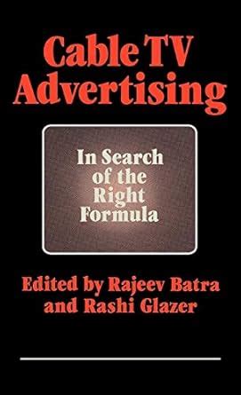 Cable TV Advertising In Search of the Right Formula Doc