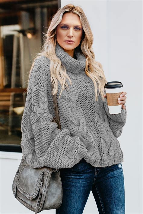 Cable knit sweaters