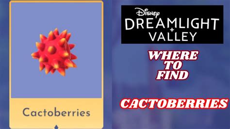 Cactoberries in Disney Dreamlight Valley: The 3 Essentials for Foodies!