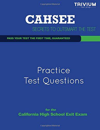 Cahsee Practice Test Questions Kindle Editon