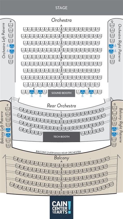 Cains Ballroom Seating Chart