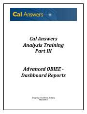 Cal Answers Analysis Training Advanced Obiee Kindle Editon