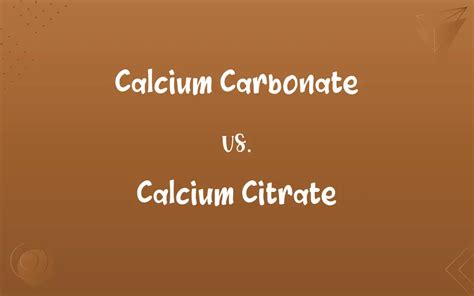 Calcium Citrate vs Carbonate: 2023 Clash of Side Effects