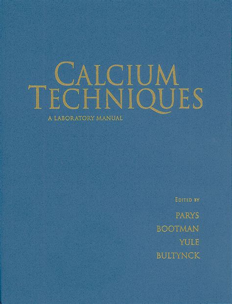 Calcium Techniques a Laboratory Manual PDF