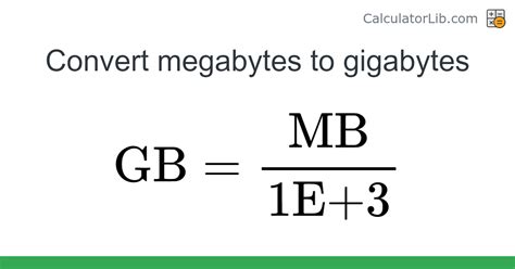 Calculate MB to GB: A Comprehensive Guide to Converting Megabytes to Gigabytes