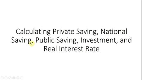 Calculate Private Savings: A Comprehensive Guide