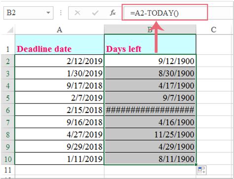 Calculate the Days Left
