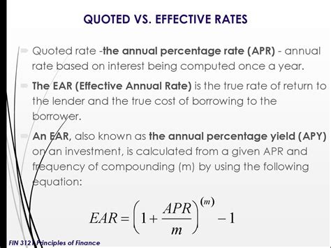 Calculating Interest Rates: APR vs. EAR