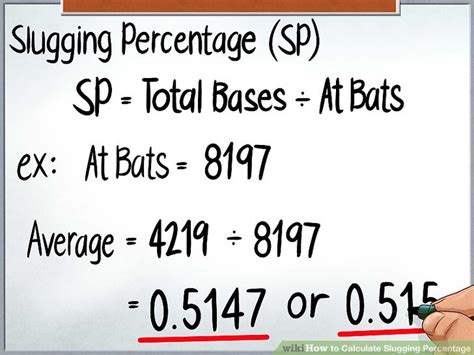 Calculating Slugging Percentage