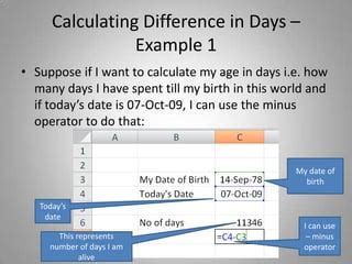 Calculating the Days Till Oct 18