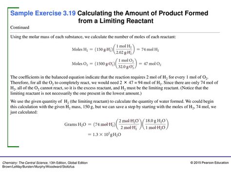 Calculating the amount of product that will be formed