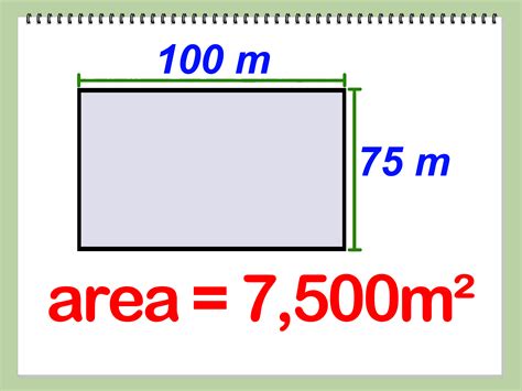 Calculation for Area in Square Meters: