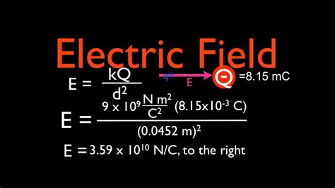 Calculation of electric fields: