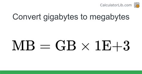 Calculator GB to MB: Convert Gigabytes to Megabytes Effortlessly