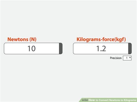 Calculator Newton to Kilogram: Convert with Precision