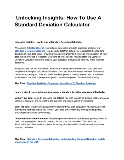 Calculator Standard: Unlocking a World of Possibilities