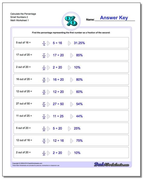 Calculator With Percentage Answers Reader